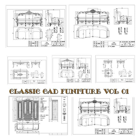 CLASSIC CAD FUNITURE VOL 01